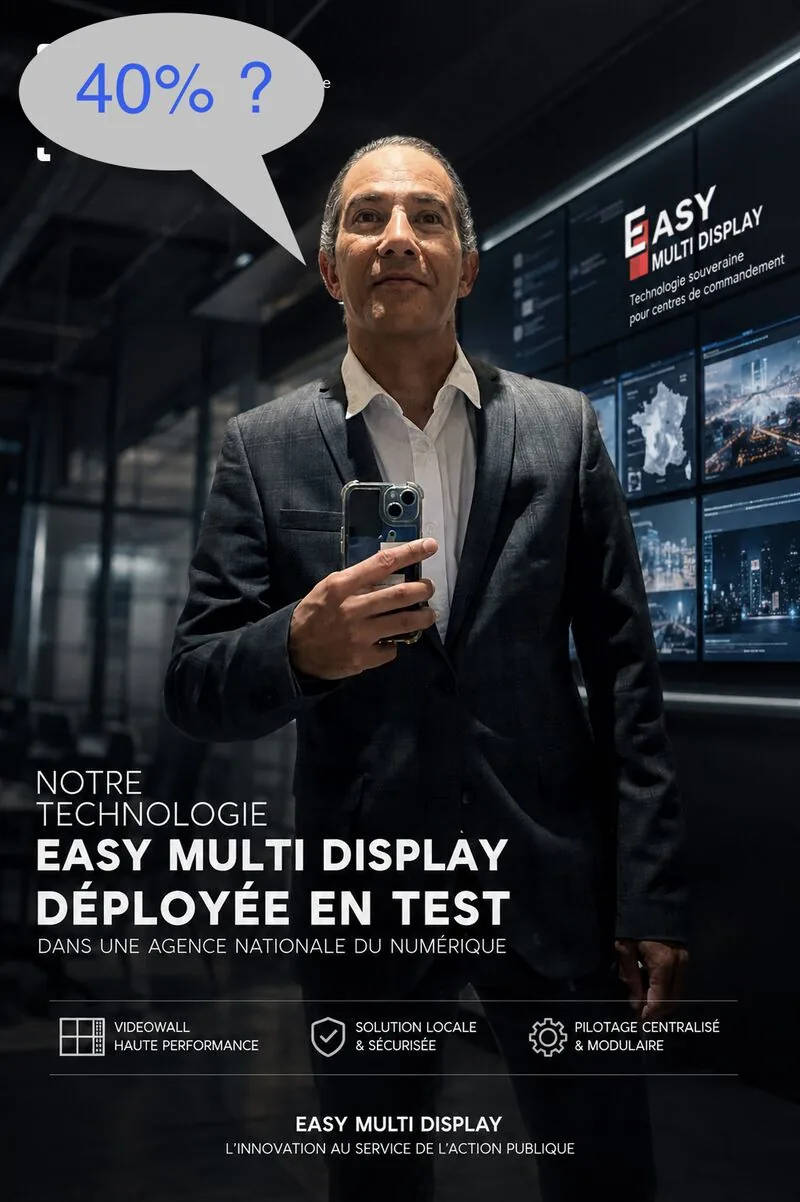 Déplacement Easy Multi Display à Paris pour la validation d'un test de déploiement en cockpit de gestion de crise