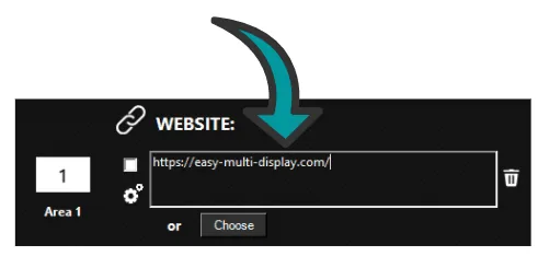 Sito web in Easy Multi Display