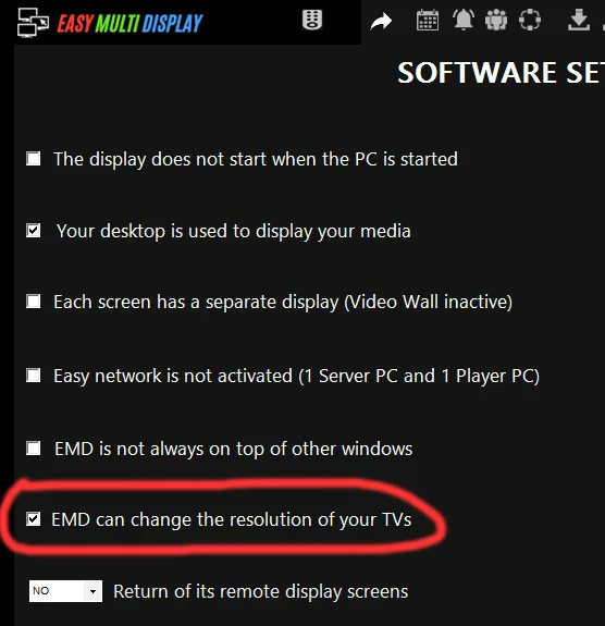 Problema di visualizzazione quando cambi la risoluzione tra le tue configurazioni - Easy Multi Display