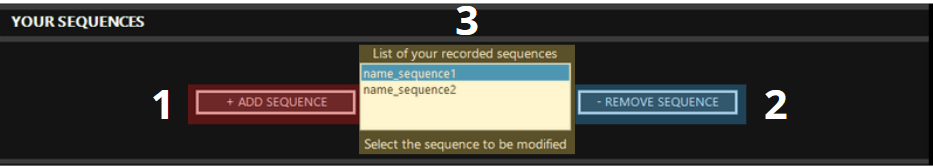 your sequences of the planning option