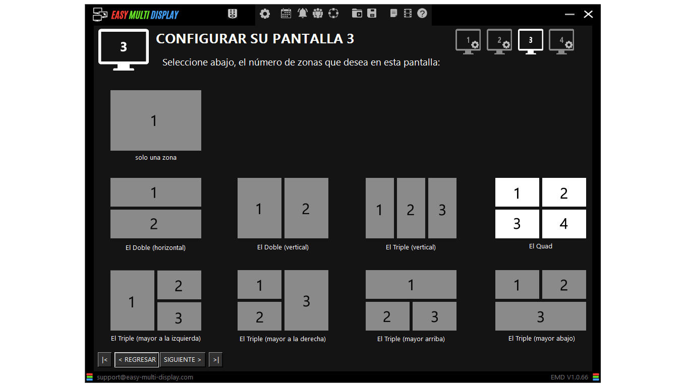 emd spanish splitscreen News software digital signage ug video wall