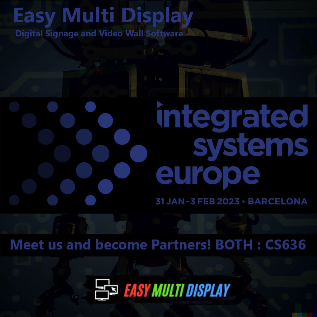 ise 2023 News software digital signage and video wall